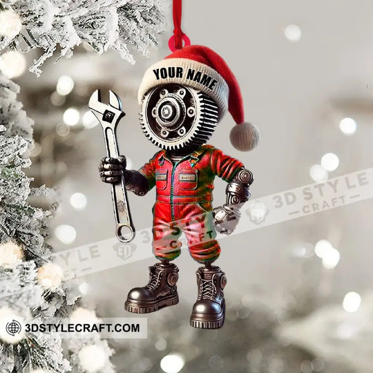 Mechanic, Home Decor, Christmas Ornament, Personalized Ornament style option 4