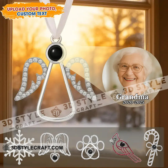 Memorial Christmas Home Decor, Christmas Ornament, Personalized Ornament style option 1