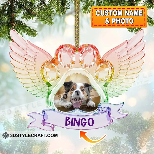 Memorial Pet Christmas Home Decor Christmas Ornament Personalized Ornament 3.54’’ / 1 Ornament Ornament