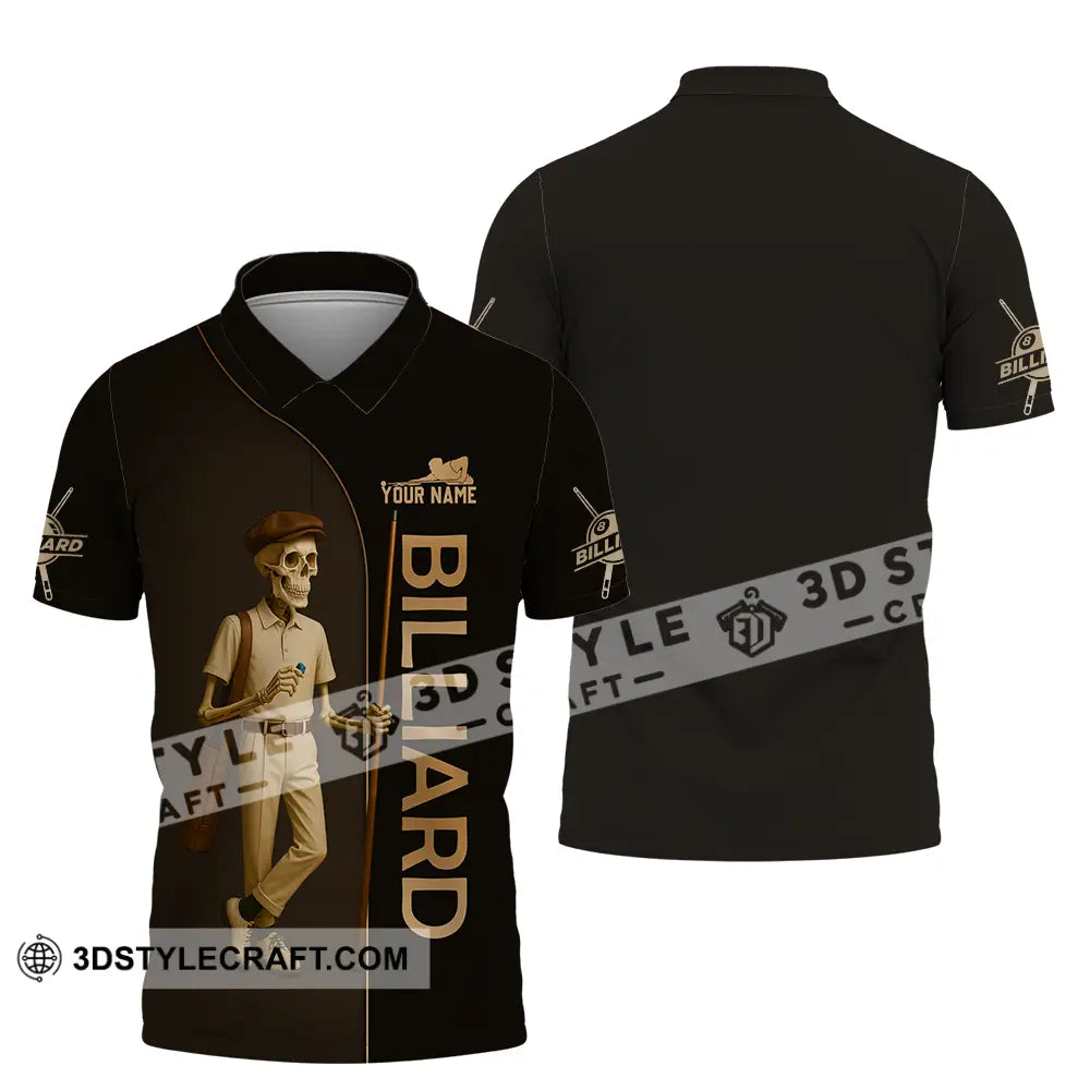 Men Shirt - Custom Billiards Shirt Polo Shirt / S T-shirt