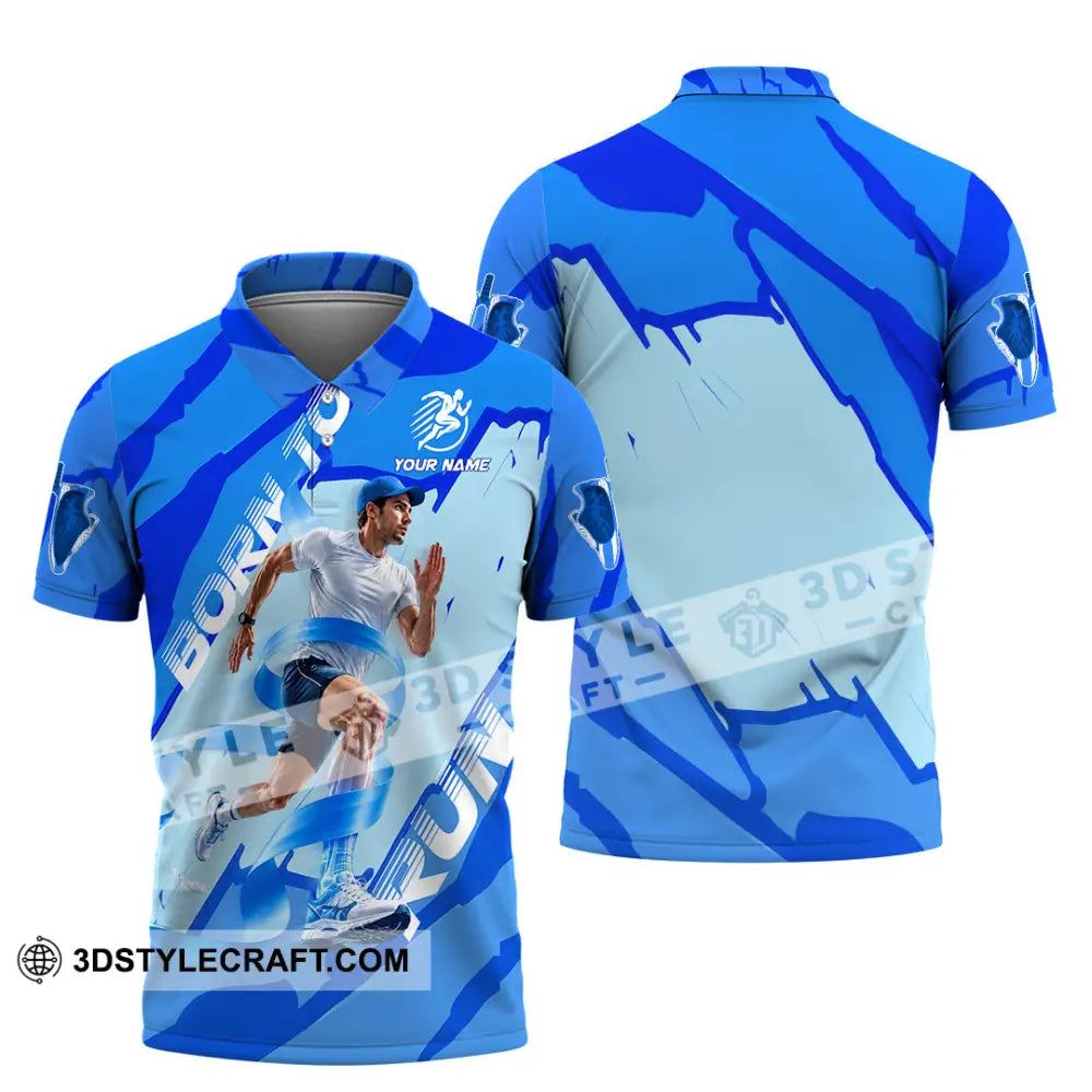 Men Shirt - Custom Born To Run Shirt - Polo Shirt / S - T-shirt