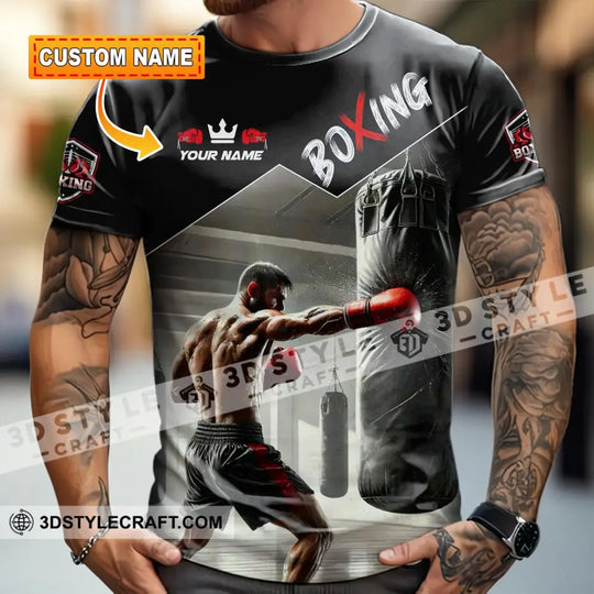 Men Shirt - Custom Boxing Strong Man Shirt style option 1