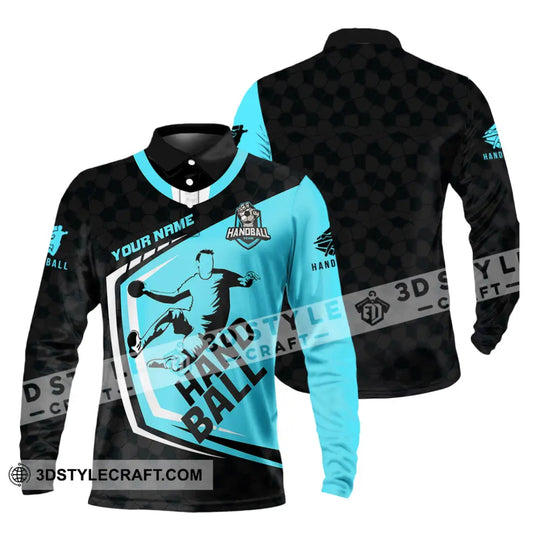 Men Shirt - Custom Handball 3D Shirt style option 4