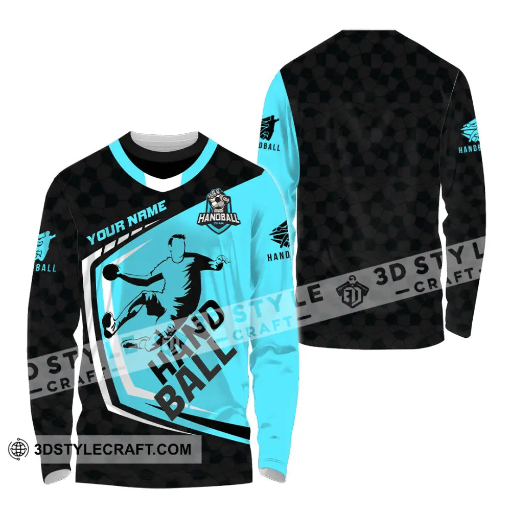 Men Shirt - Custom Handball 3D Shirt - Long Sleeve Shirt / S - T-shirt