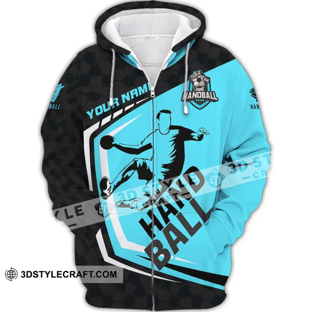 Men Shirt - Custom Handball 3D Shirt - Zipper Hoodie / S - T-shirt