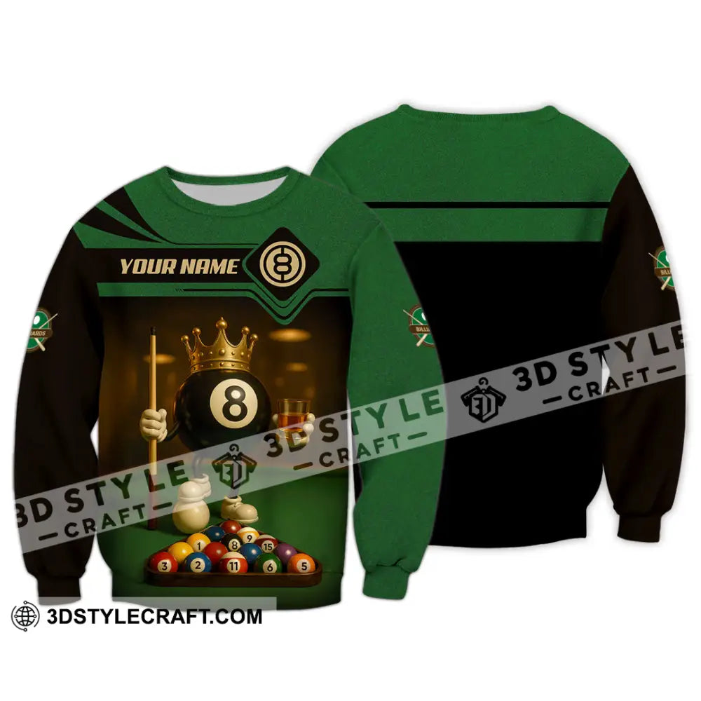 Men Shirt - Custom Kings Of Billiards Shirt Long Sleeve / S T-shirt