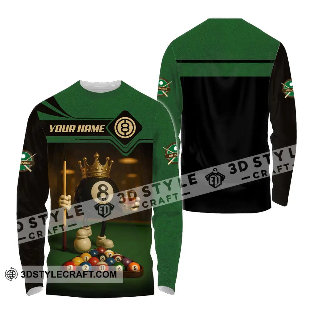 Men Shirt - Custom Kings Of Billiards Shirt Long Sleeve Shirt / S T-shirt