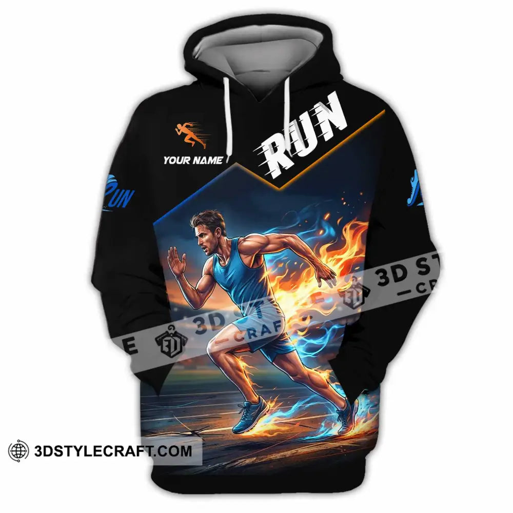 Men Shirt - Custom Run Shirt - Hoodie / S - T-shirt