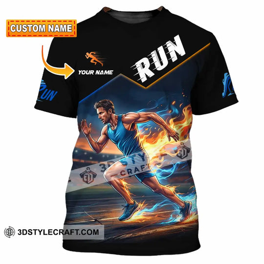 Men Shirt - Custom Run Shirt style option 1