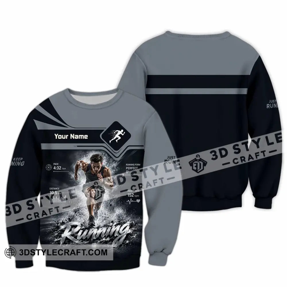 Men Shirt - Custom Running Shirt - Long Sleeve / S - T-shirt