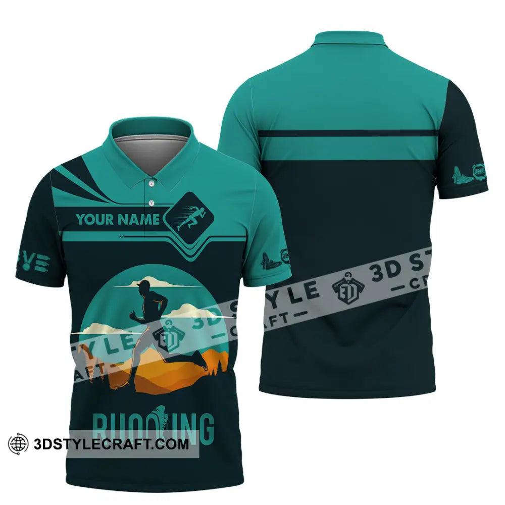 Men Shirt - Custom Running Lover Love Running Shirt Polo Shirt / S T-shirt