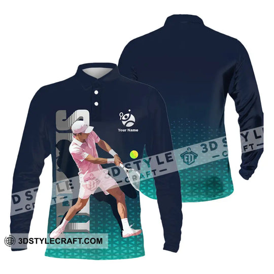 Men Shirt - Custom Tennis 3D Shirt style option 4