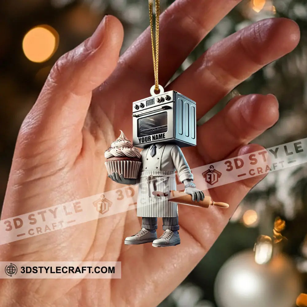 Micro Bakery Decor Christmas Ornament Personalized