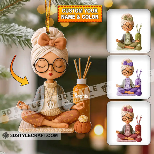 Mindfulness And Mental Health Home Decor, Christmas Ornament, Personalized Ornament style option 1
