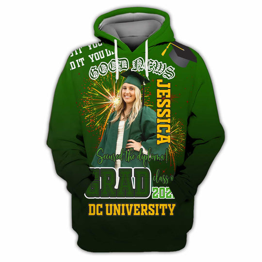 Unisex Shirt - Custom Text Shirt, Grad Shirt style option 4