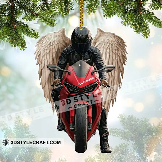 Motorbike Home Decor, Christmas Ornament, Personalized Ornament style option 2