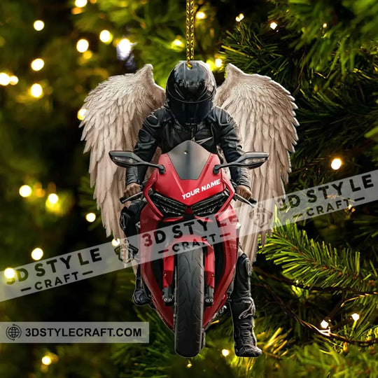 Motorbike Home Decor, Christmas Ornament, Personalized Ornament style option 3