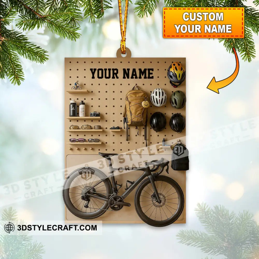 Mountain Bike Corner Home Decor Christmas Ornament Personalized Ornament 3.54’’ / 1 Ornament Ornament