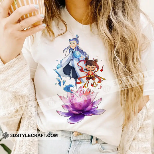 Nezha And Ao Bing Basic Design T-Shirt style option 4