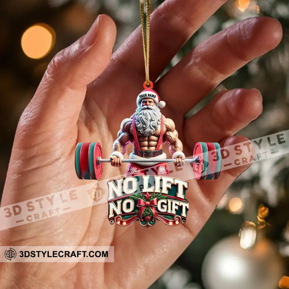 No Lift Gift Home Decor Christmas Ornament Personalized