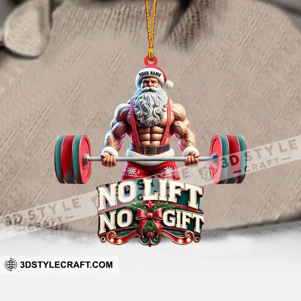 No Lift Gift Home Decor Christmas Ornament Personalized