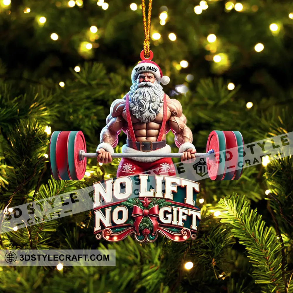 No Lift Gift Home Decor Christmas Ornament Personalized