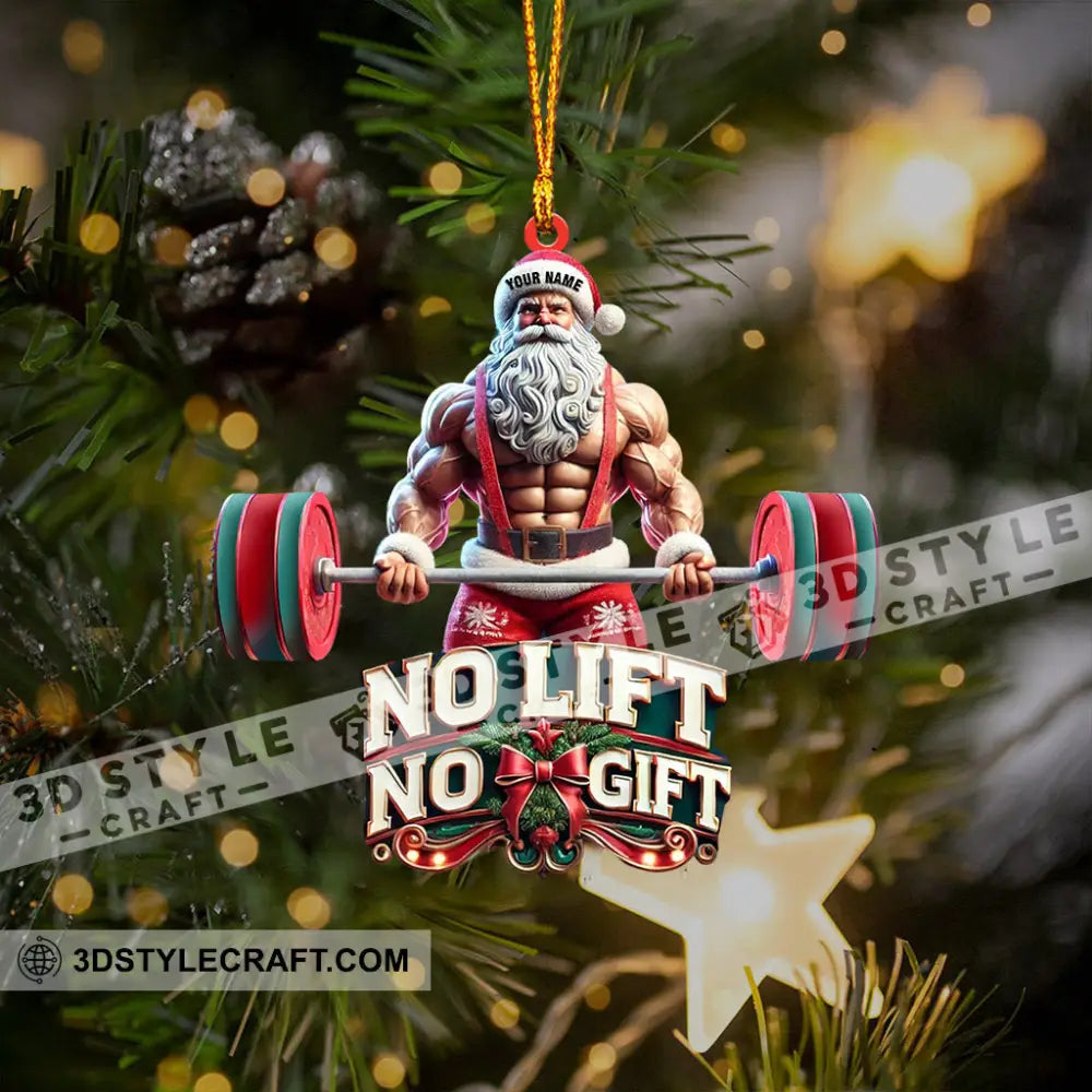 No Lift Gift Home Decor Christmas Ornament Personalized