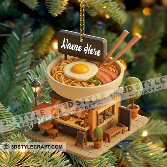 Noodle Store Home Decor, Christmas Ornament, Personalized Ornament style option 4