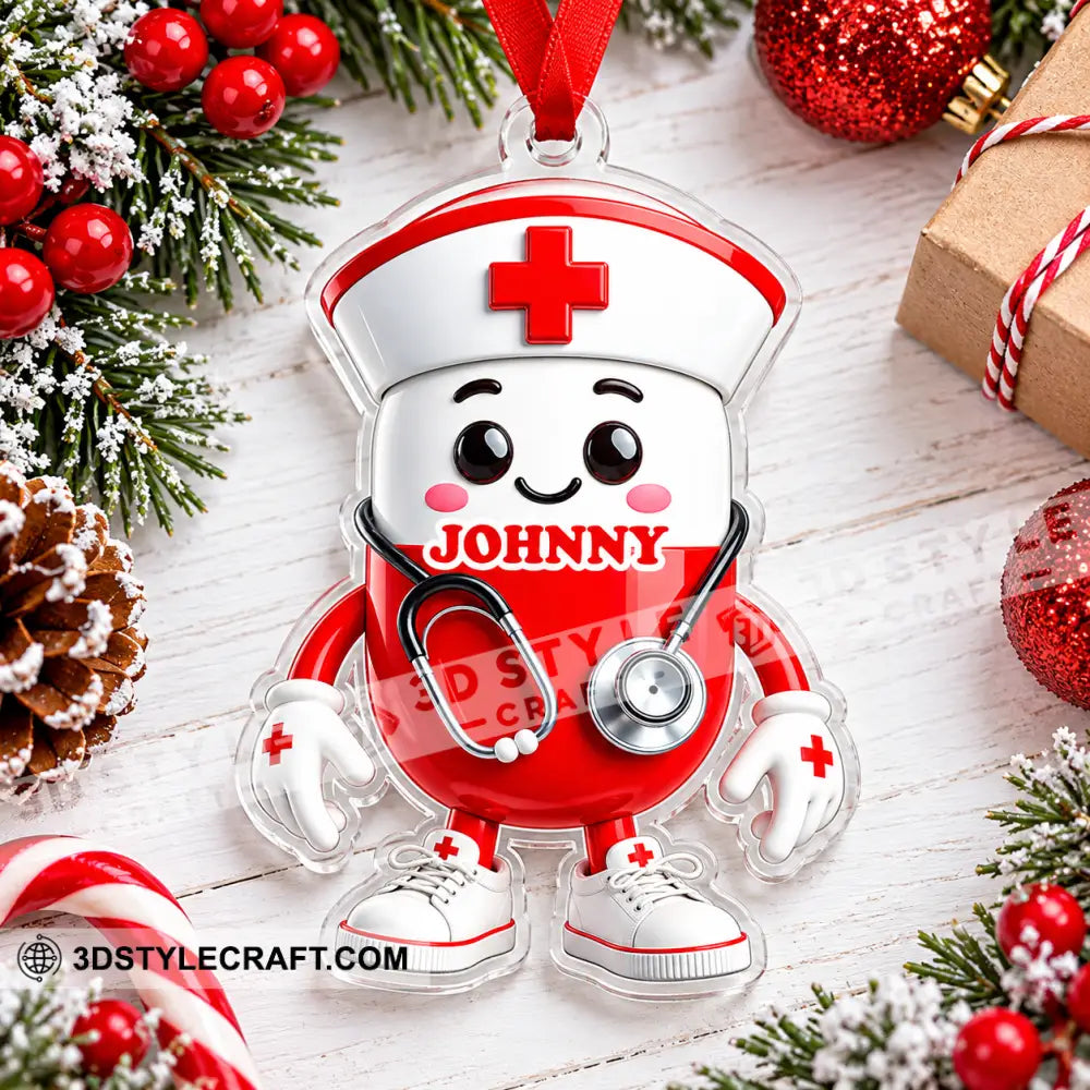 Nurse Home Decor Christmas Ornament Personalized Ornament - Ornament