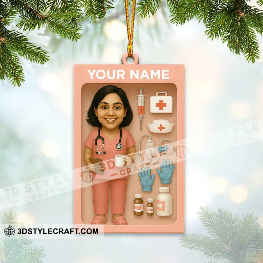 Nurse Home Decor Christmas Ornament Personalized Ornament Ornament