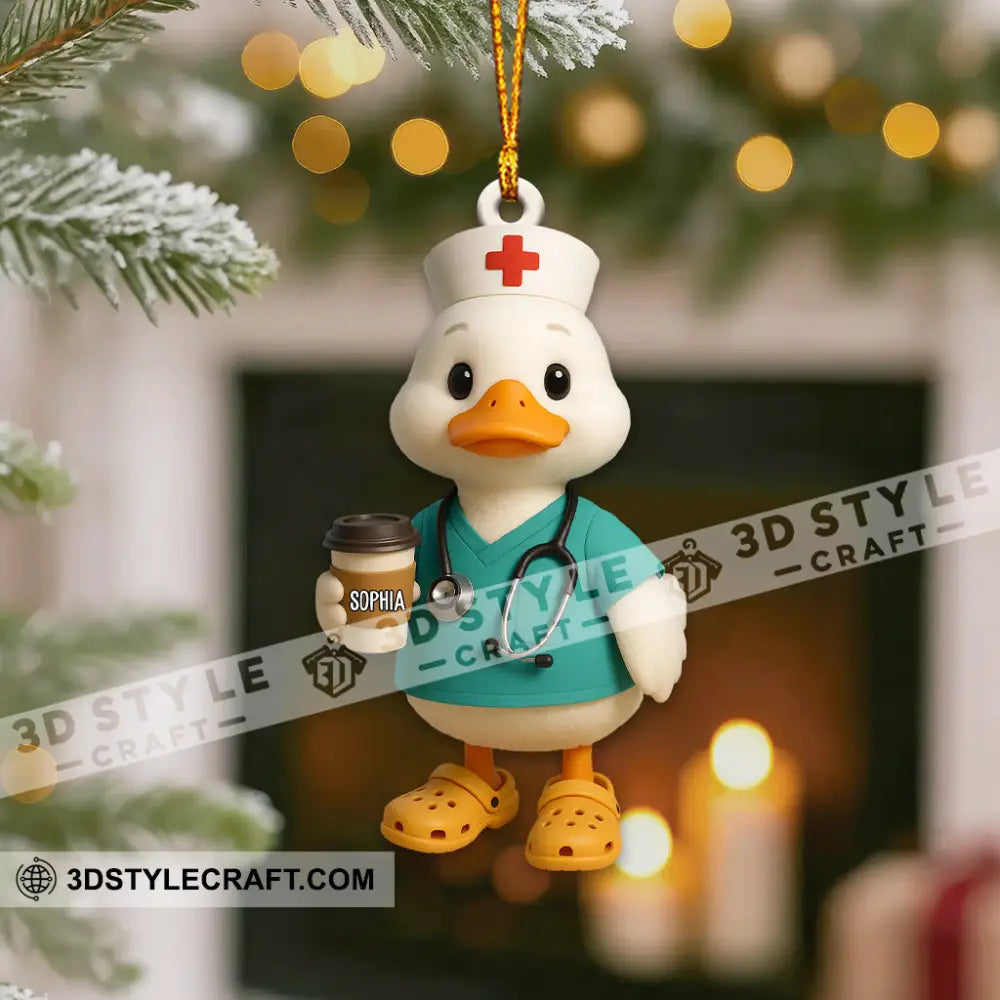 Nurse Home Decor Christmas Ornament Personalized Ornament Ornament