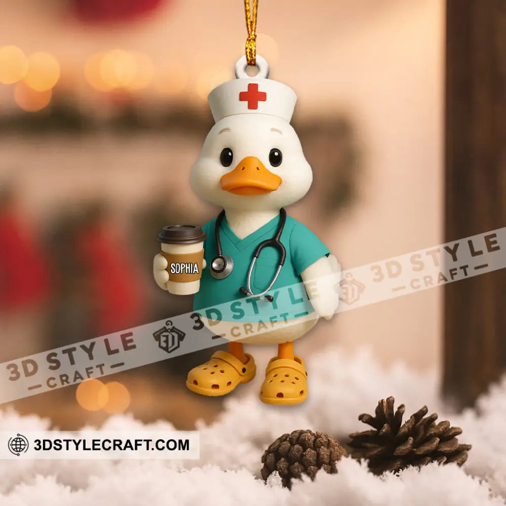 Nurse Home Decor Christmas Ornament Personalized Ornament Ornament