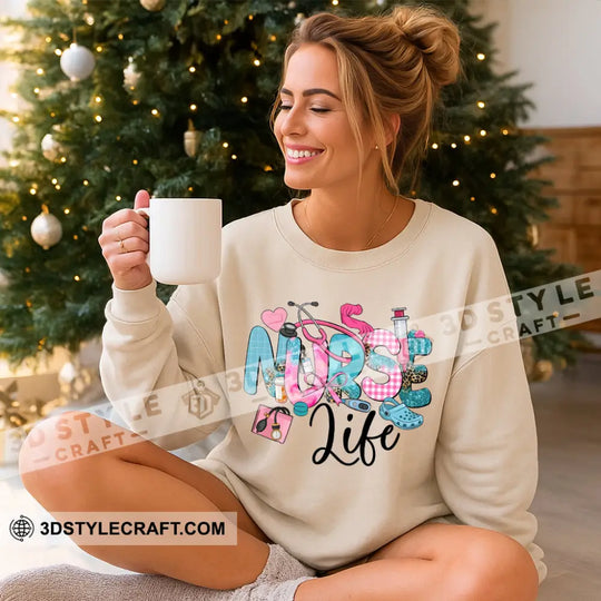 Nurse Life, Gift For Nurse Hoodie style option 2