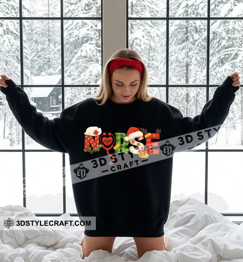 Nurse Life Gift For Nurse Sweatshirt Sweatshirt / Black / S Apparel