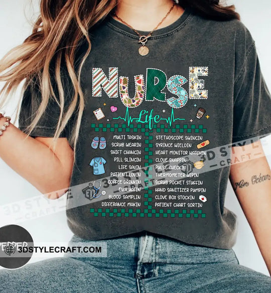 Nurse Life, Gift For Nurse T-Shirt style option 4