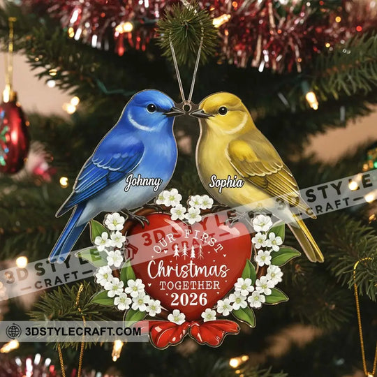 Our First Christmas Together Home Decor, Christmas Ornament, Personalized Ornament style option 2