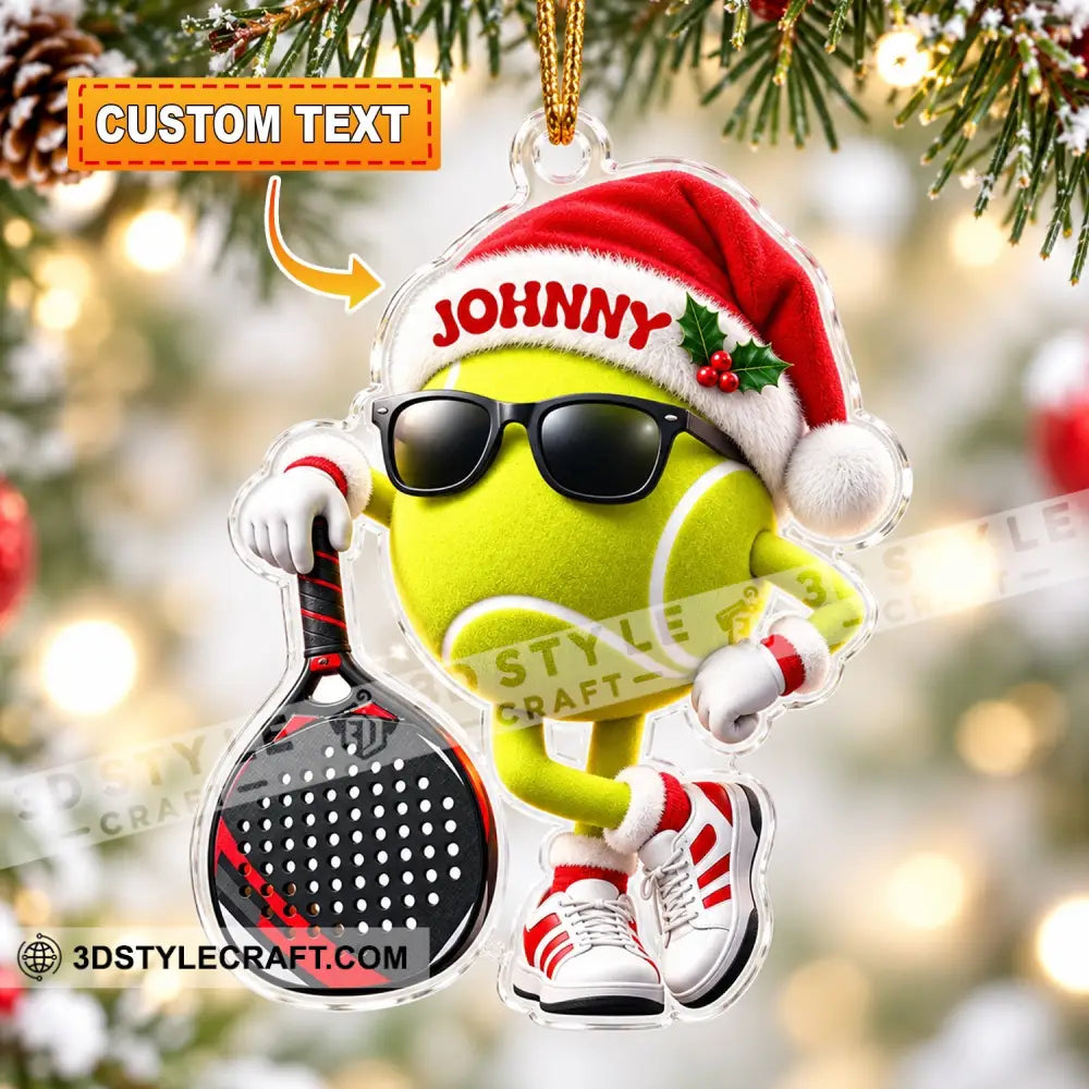 Padel Tennis Home Decor Christmas Ornament Personalized Ornament - 3.54’’ / 1 Ornament - Ornament