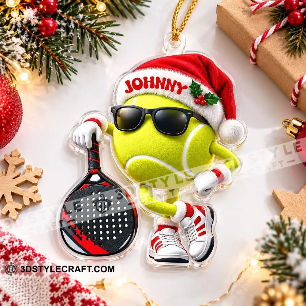 Padel Tennis Home Decor Christmas Ornament Personalized Ornament - Ornament