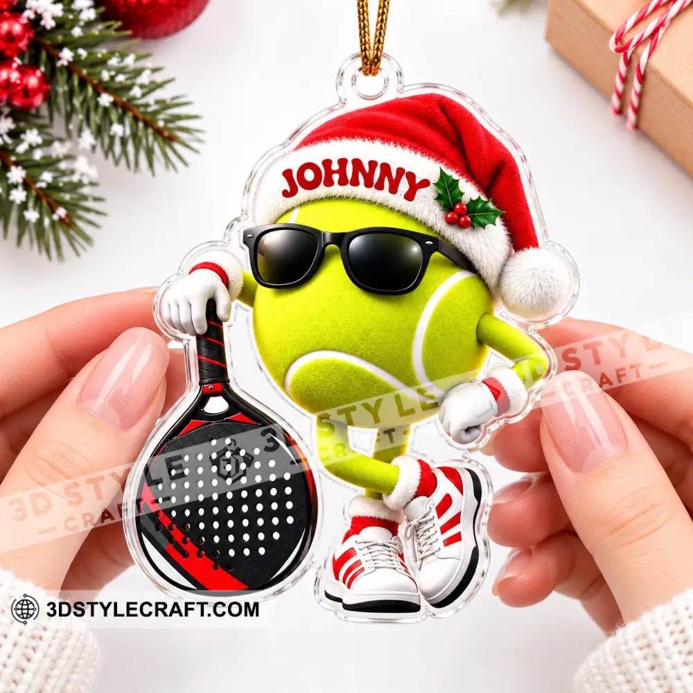 Padel Tennis Home Decor Christmas Ornament Personalized Ornament - Ornament