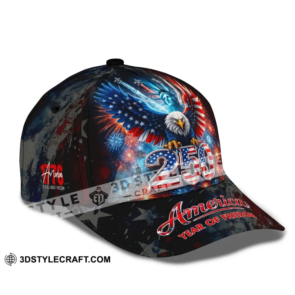 Personalized Cap Customized 250 Years America Classic Cap CLASSIC CAP / UNIVERSAL FIT Cap