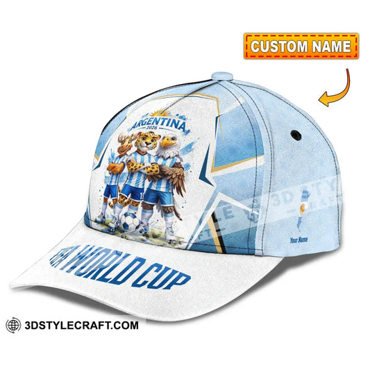 Personalized Cap Customized Argentina World Cup 2026 Classic Cap - CLASSIC CAP / UNIVERSAL FIT - Cap