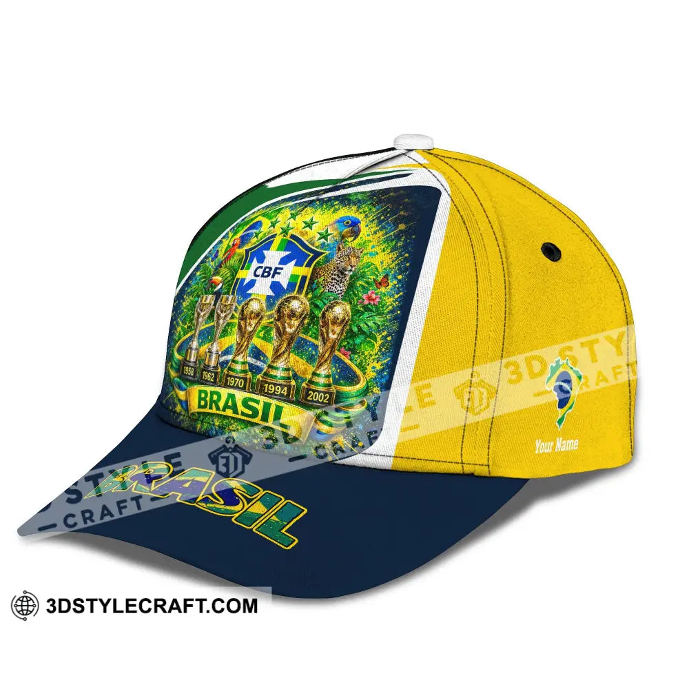 Personalized Cap Customized Brasil World Cup 2026 Classic Cap - CLASSIC CAP / UNIVERSAL FIT - Cap