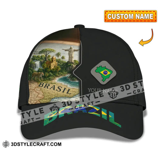 Personalized Cap, Customized Brazil Classic Cap style option 1