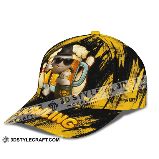 Personalized Cap - Customized Classic Cap Bowling And Beer style option 4