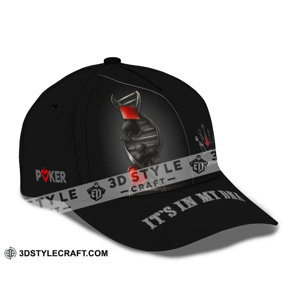 Personalized Cap Customized Classic Cap Poker Lover Cap In My DNA CLASSIC CAP / UNIVERSAL FIT Cap