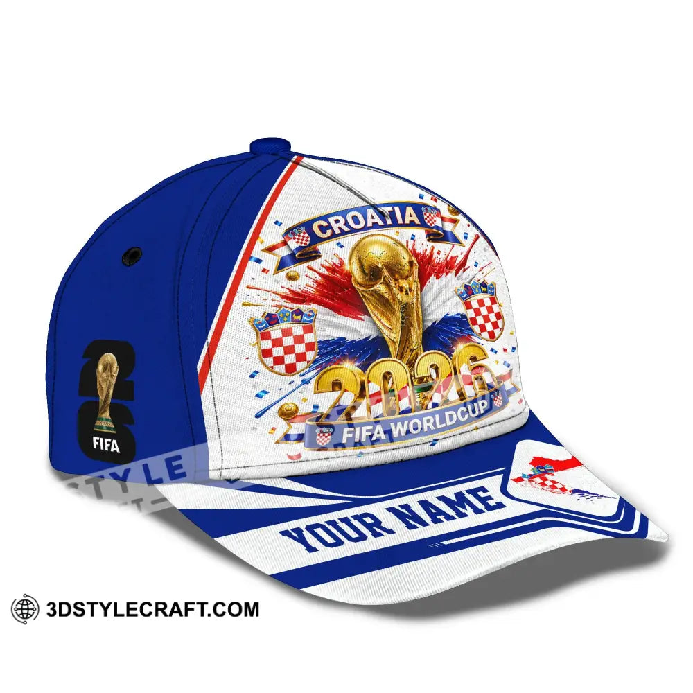Personalized Cap Customized Croatia World Cup 2026 Classic Cap - CLASSIC CAP / UNIVERSAL FIT - Cap