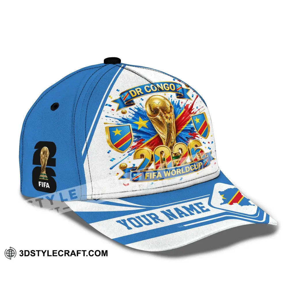 Personalized Cap Customized Dr Congo World Cup 2026 Classic Cap - CLASSIC CAP / UNIVERSAL FIT - Cap