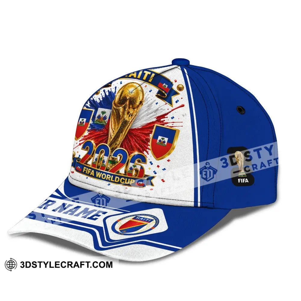 Personalized Cap Customized Haiti World Cup 2026 Classic Cap - CLASSIC CAP / UNIVERSAL FIT - Cap