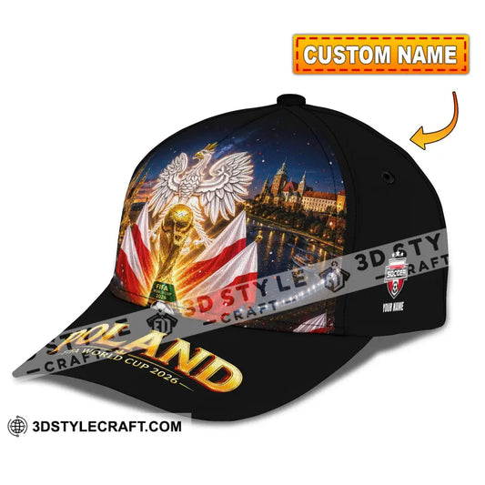 Personalized Cap Customized Poland World Cup 2026 Classic Cap - CLASSIC CAP / UNIVERSAL FIT - Cap