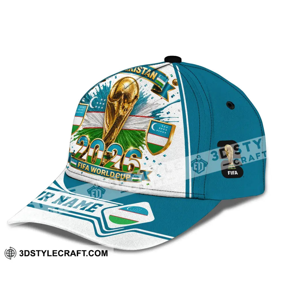 Personalized Cap Customized Uzbekistan World Cup 2026 Classic Cap - CLASSIC CAP / UNIVERSAL FIT - Cap